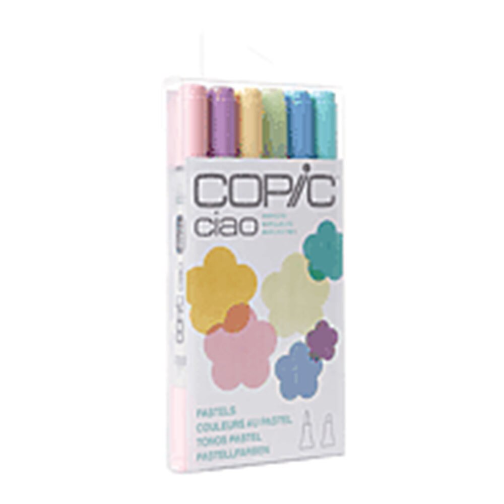 Copic, Marker Set, Art & School, Ciao, 6 set, Pastels, 595941